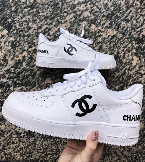 chanel air force nike shoes|chanel black and white sneakers.